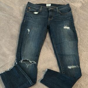 Hudson || Krista Ankle skinny distressed jean